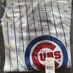Chicago Cubs Majestic Official Cool Base Team Jersey White Size Large